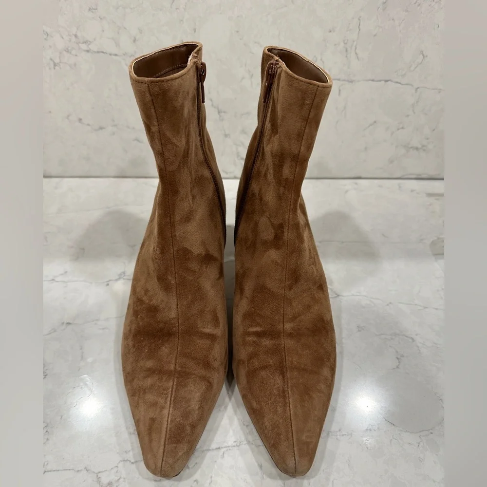 Steve Madden Tan Suede Heeled Boots 8.5 - Picture 2 of 10